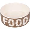 Flamingo Dog Bowl KYRA Ceramic Taupe/White 12.5CM 280ML view 3