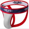 lclvld Men's Sexy Thong Jockstrap, Breathable Sports Underwear for Sports and Leisure, White, EU XL / Asian XXL view 2