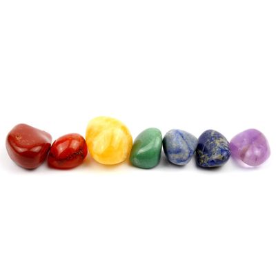 Aqua Lapis 7 Chakra Exclusive Blend, 500 g Tumbled Stones | Premium Natural Water Stones