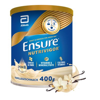 Ensure NutriVigor Vanilla 400 g Nutritional Shake with Protein, 27 Vitamins and Minerals