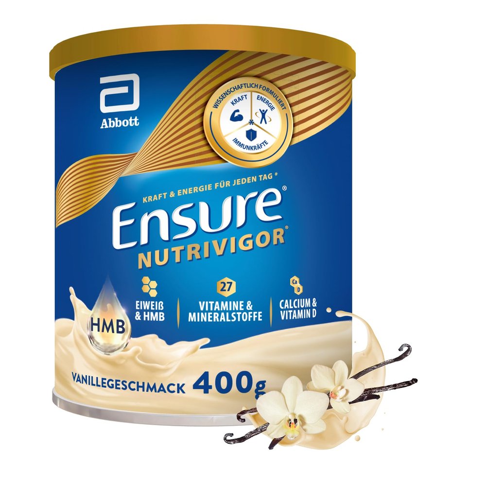 Ensure NutriVigor Vanilla 400 g Nutritional Shake with Protein, 27 Vitamins and Minerals