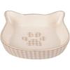 Flamingo Mylo Ceramic Cat Bowl Beige-White 220ML 12.5CM view 1