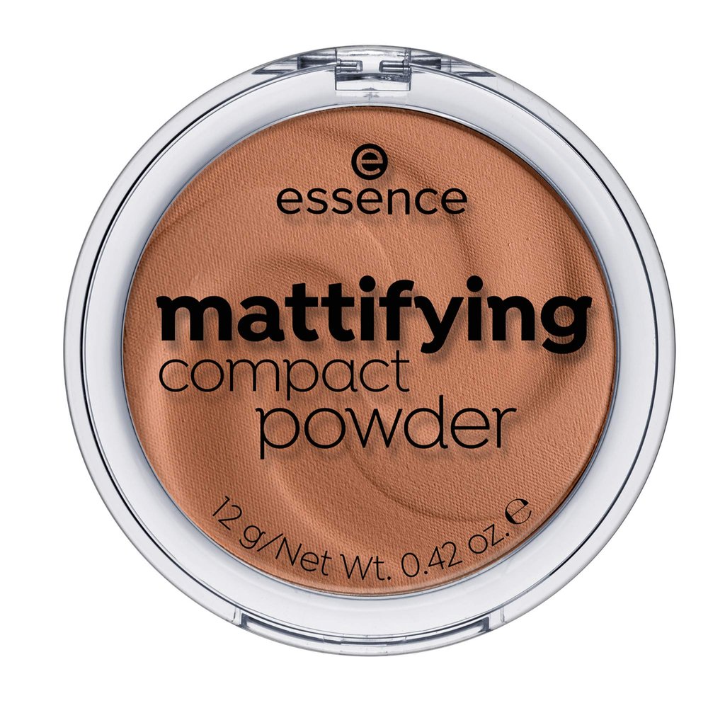 essence Mattifying Compact Powder No. 43 Toffee, Nude, for Combination and Dry Skin, Vegan, Microplastic-Free, No Nanoparticles (12 g)