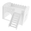 Tubayia Small Animal House with Ladder and Platform, White view 2