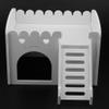 Tubayia Small Animal House with Ladder and Platform, White view 4