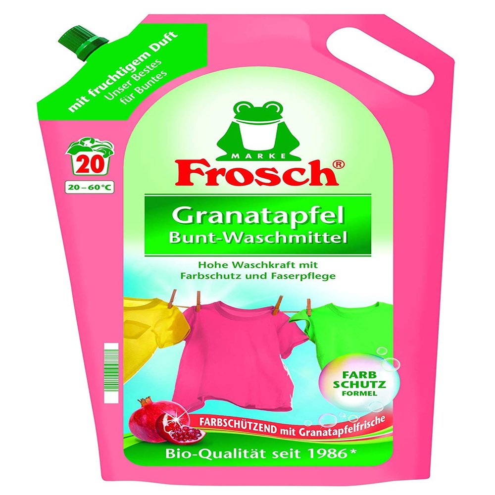 Frosch Pomegranate Color Laundry Detergent, 5 x 1,800 ml