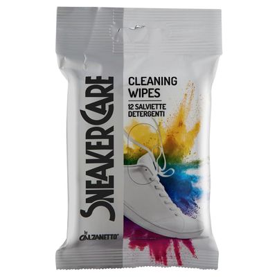 Sneaker Care Cleaning Wipes for Sneakers, 12 Count