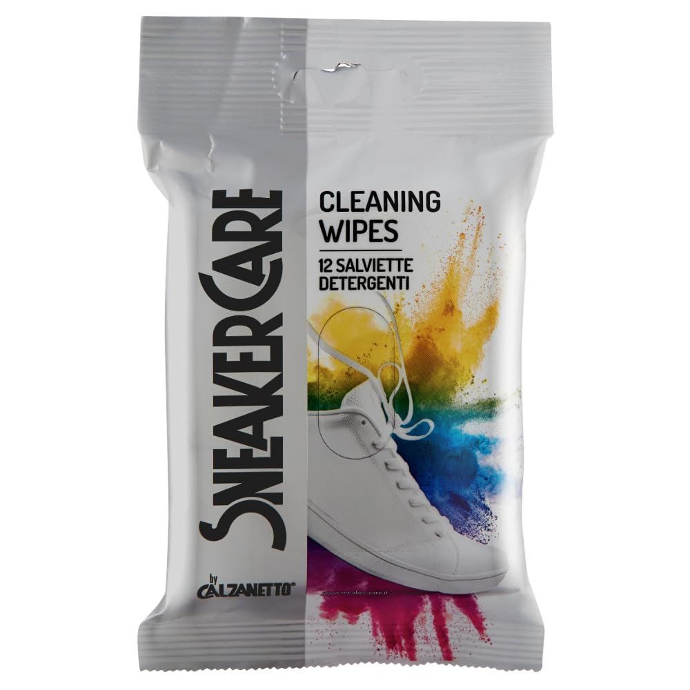 Sneaker Care Cleaning Wipes for Sneakers, 12 Count
