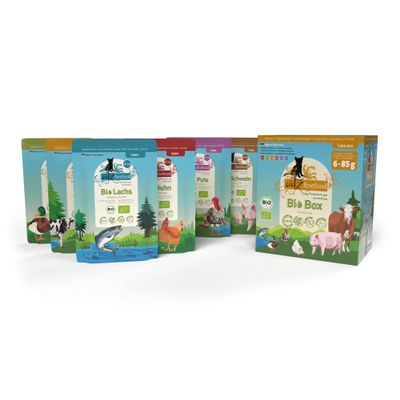 catz finefood Organic Cat Food MIX Pack - 6 x 85 g