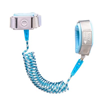 BELLA BEAR Anti-Lost Child Wrist Safety Leash, 2.0 m/78 in, Blue