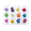 12-Color Set Mixed Dried Flower Nail Art Stickers view 1