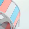 Tubayia Wooden Hamster Wheel Toy for Hamsters, Mice, and Rats (White, Blue, Pink) view 4