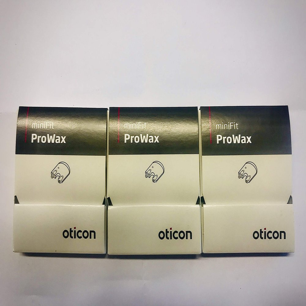 Original Oticon ProWax MiniFit Replacement Wax Filters (3 Packs - 18 Filters)