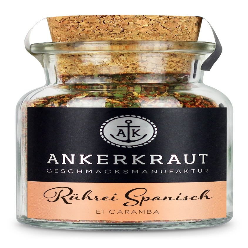 Ankerkraut Spanish Scrambled Egg Seasoning, Special Spice Blend, 85 g Cork Jar