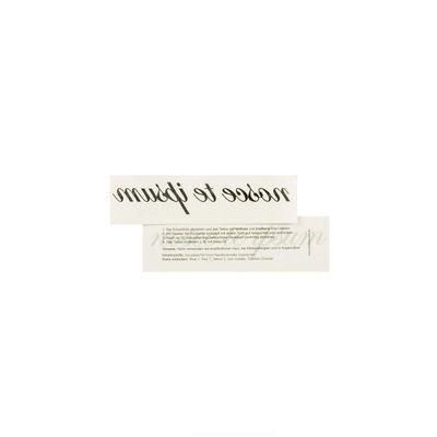 2 x Nosce te Ipsum – Black Latin Tattoo Lettering – Temporary Skin Tattoos