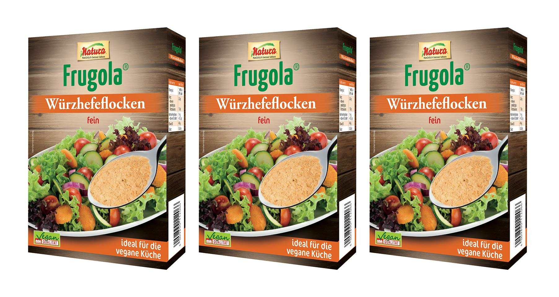 Natura Frugola Seasoning Yeast Flakes 3 x 125 g