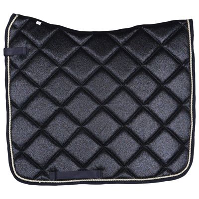 H&B HB Sparkling Saddle Pad – Grey, Dressage, Full Size