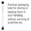 Silver Slanted-Tip Tweezers with Curved Design for Eyebrows view 2