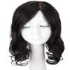 Women's Wavy Hair Topper, 16 x 15.2 cm, Silk Base, Crown Topper for Thinning Hair, 35.6 cm, Dark Brown view 1