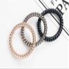 GLITZFAS Spiral Hair Ties, 10-Pack, Telephone Cord Elastic Hair Bands, Ponytail Holders for Women and Girls (4.5 cm, Rose Gold) view 4
