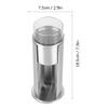 Wifehelper Stainless Steel Cotton Pad Dispenser, 2-Compartment Design view 2