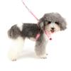 ZUNEA Pink Strawberry Dog Harness and Leash Set, No-Pull Mesh Vest with Bell, Size L view 2