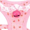 ZUNEA Pink Strawberry Dog Harness and Leash Set, No-Pull Mesh Vest with Bell, Size L view 4