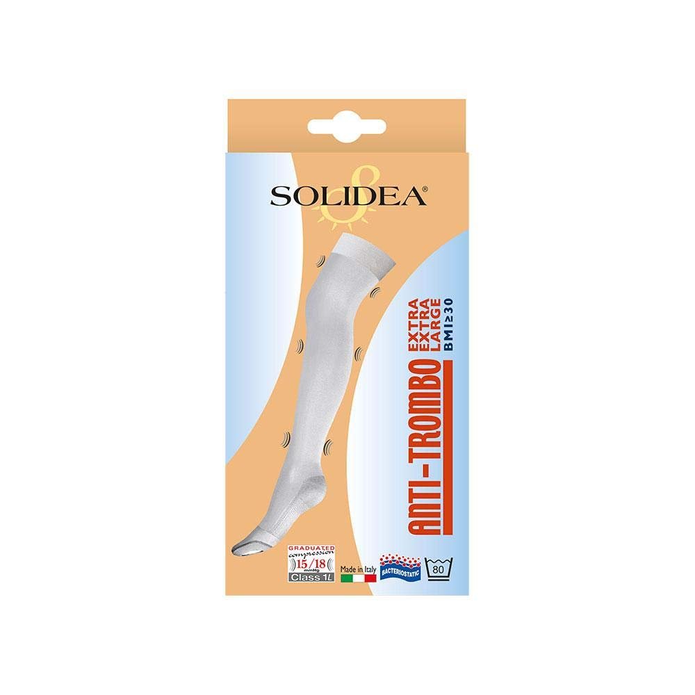 Solidea White Elastic Anti-Thrombosis Socks, Extra Large, Art. 0558A0, Size XXXL6