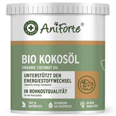 AniForte Organic Coconut Oil for Dogs & Cats, 1 Liter, Food-Grade