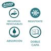 Amoos Super Roll Multipurpose Paper, 6 Rolls, High Strength and Absorbency, 100% FSC Cellulose view 2