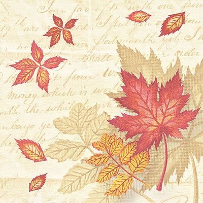 PAPSTAR 250 ROYAL Collection Napkins, 1/4 Fold, 40 x 40 cm, Autumn Colours (5 Packs of 50)