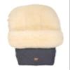 Kaiser 6545372 Nelly Limited Edition Lambskin Footmuff, Milky Sand Lambskin, Navy Melange view 1
