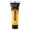 Moon Glow Neon UV Chunky Glitter Gel for Face and Body, 12 ml (Golden Yellow) view 1