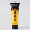 Moon Glow Neon UV Chunky Glitter Gel for Face and Body, 12 ml (Golden Yellow) view 2