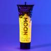 Moon Glow Neon UV Chunky Glitter Gel for Face and Body, 12 ml (Golden Yellow) view 3