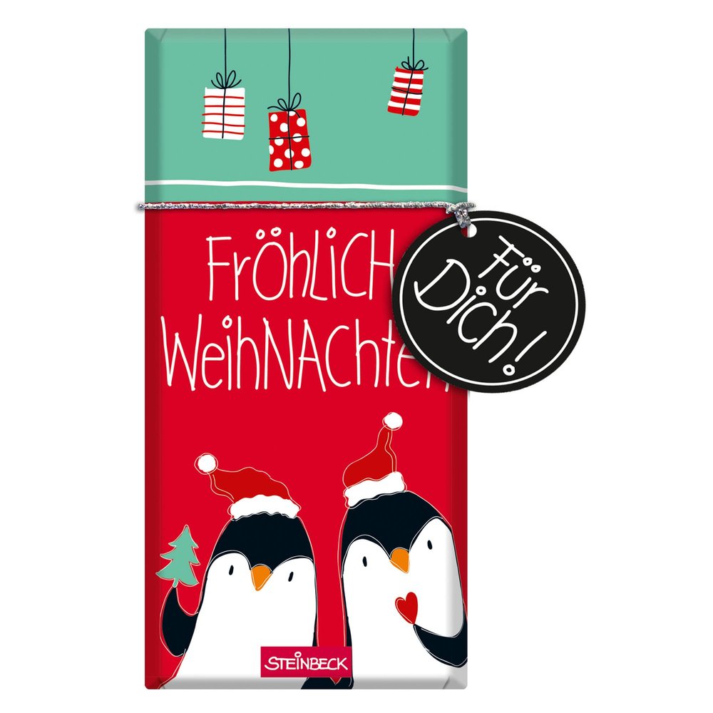 STEINBECK Christmas Gift Milk Chocolate Bar, 100 g
