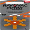 Rayovac Extra Advanced Type 13 Zinc-Air Hearing Aid Batteries, 120 Count, with 2 LUXTOR Cleaning Wipes view 1