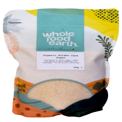 Whole Food Earth Organic Raw Cane Sugar, 1 kg