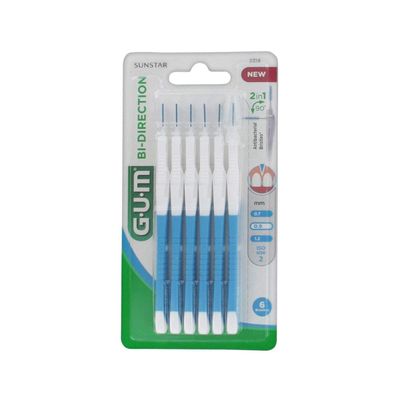 GUM Bi-Direction Interdental Brush 0.9 mm Blue