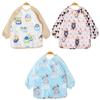 Chilsuessy 3-Pack Waterproof Long-Sleeve Bibs with Catch-All Pocket, Size 100 view 1