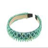 Women's Pearl and Crystal-Embellished Bridal Alice Band (Green) view 1