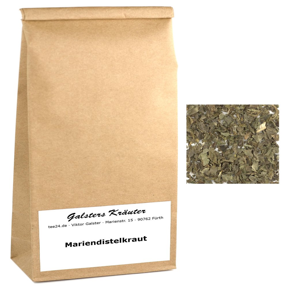 1000 g Milk Thistle Tea, Cut Milk Thistle Herb - Galsters Kräuter