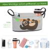 GLÜCKSWOLKE Stroller Organizer Bag – Sloth I Gray view 3