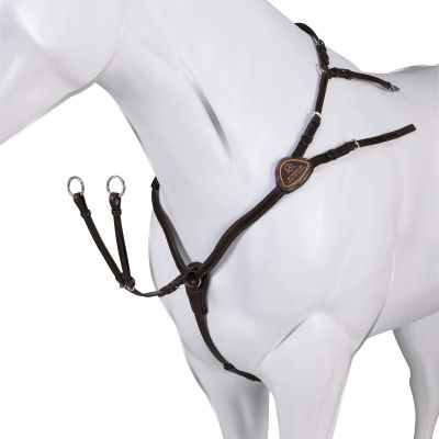 Acavallo Italian Leather 5-Point Breastplate, Cob