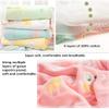 Hayisugal 6-Layer Baby Blanket, 100% Cotton, Gold Crown, 110 x 110 cm view 3