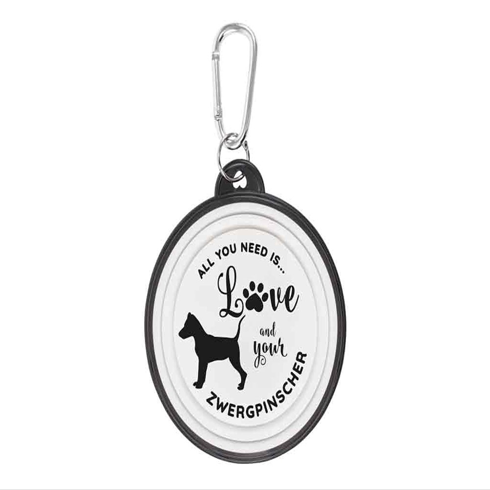 Walkies Foldable Dog Bowl for Miniature Pinschers