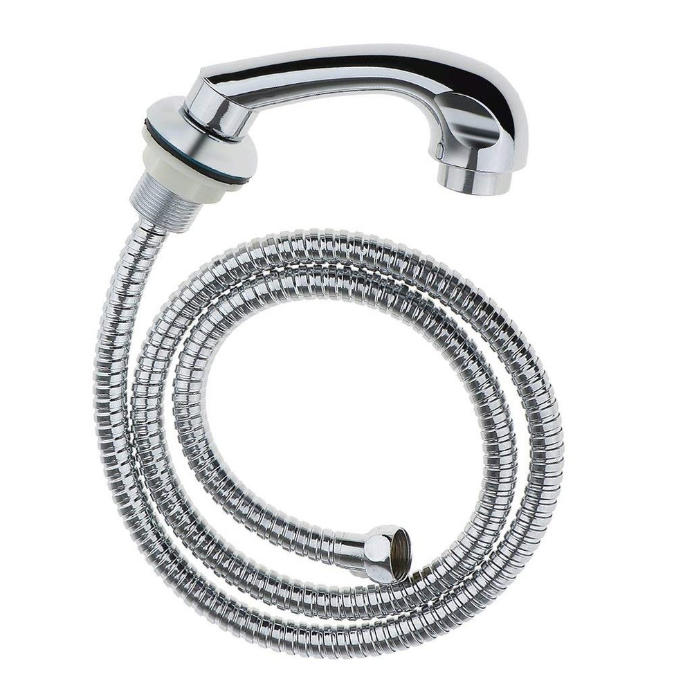Tubayia Salon Sink Hand Sprayer with Hose, Silver