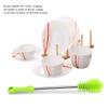 Yosoo Cafopgrill Baby Bottle Brush Cleaner, Multifunctional Silicone Cup and Bottle Brush with Long Handle, Green view 3