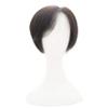 100% Human Hair Clip-In Hairpiece with Side Bangs, Handmade Mono Topper for Thinning Hair, 35.6 cm, #613 Blonde view 1