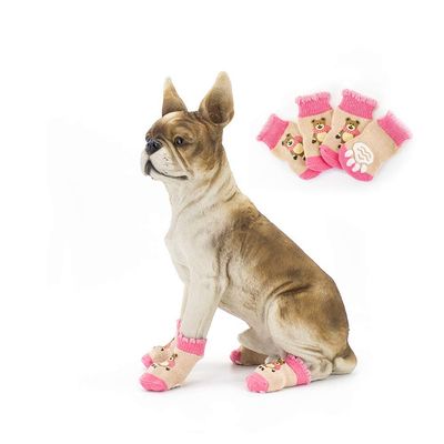 Dreamls Pet Socks, 4 Pack, Winter Warmth